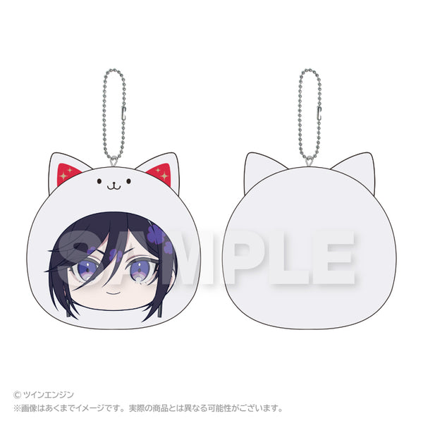 『THE RIBBON HERO リボンヒーロー』まるめいつクッションキーホルダー サファイア(リボンの騎士)