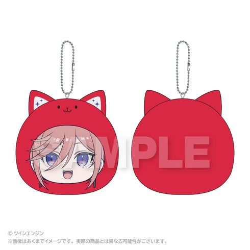 『THE RIBBON HERO リボンヒーロー』まるめいつクッションキーホルダー サファイア(私服)