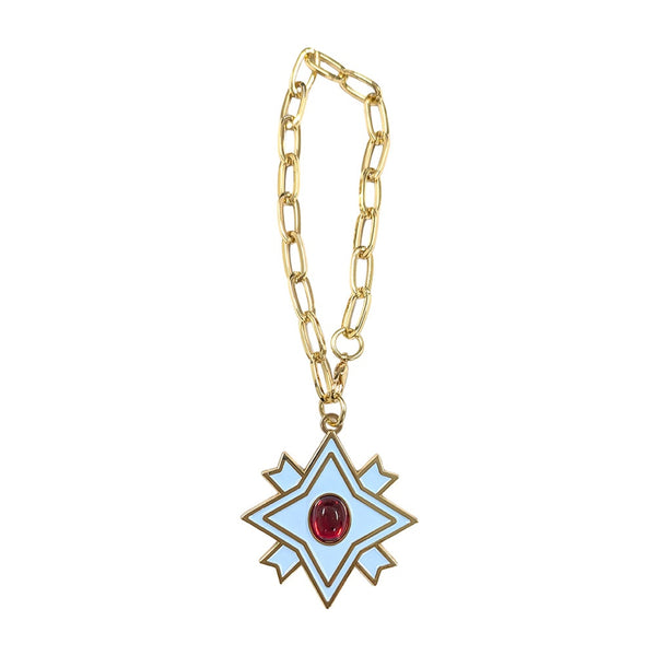 "The Rose of Versailles" Bag Charm, Blue