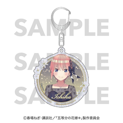 "The Quintessential Quintuplets*" Glitter Acrylic Keychain: Night Sky Color Dress - Ichika Nakano