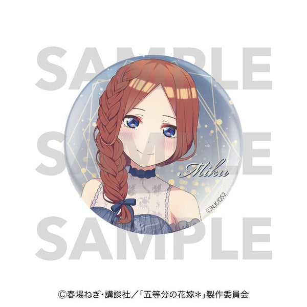 『五等分の花嫁*』メタリック缶バッジ Night sky color Dress 中野三玖