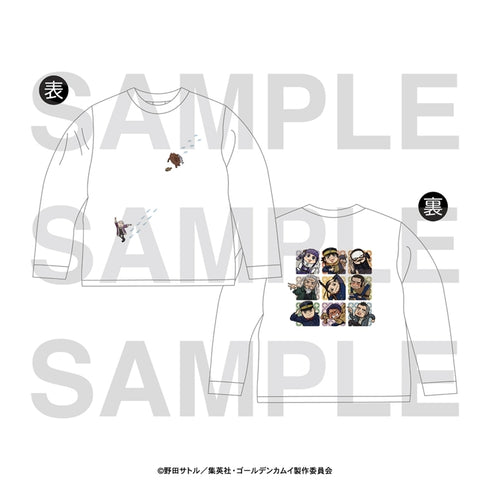 "Golden Kamuy × Kumamine" Long-Sleeve T-Shirt, Size L