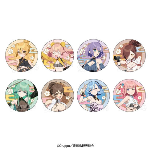 『ぬきたし THE ANIMATION』トレーディングメタリック缶バッジ 描き下ろし「セクシーチャイナバトル!」(全8種)【BOX】
