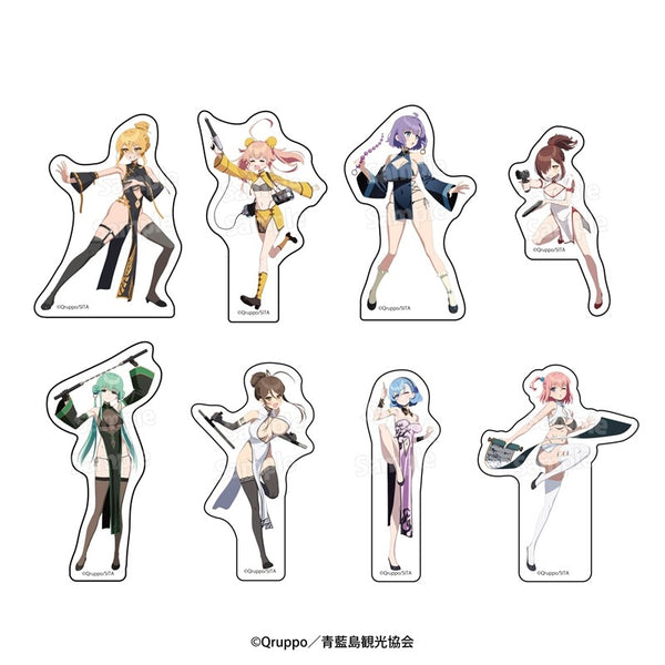 『ぬきたし THE ANIMATION』ダイカットステッカーセット 描き下ろし「セクシーチャイナバトル!」