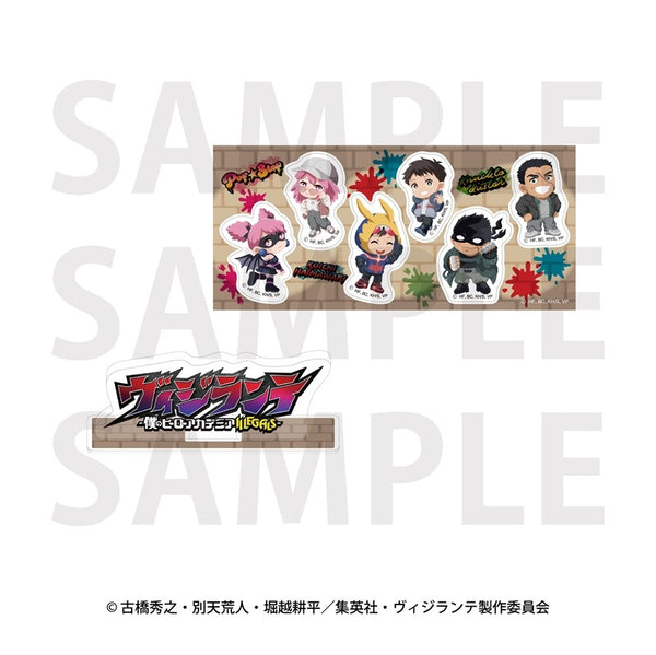 『ヴィジランテ -僕のヒーローアカデミア ILLEGALS-』ストリートファッションスタイル ロゴアクリルブロック&ステッカーセット