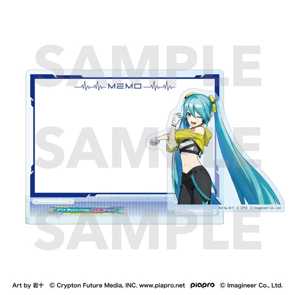 『Fit Boxing feat. 初音ミク』Art by 岩十 アクリルメモスタンド 初音ミク