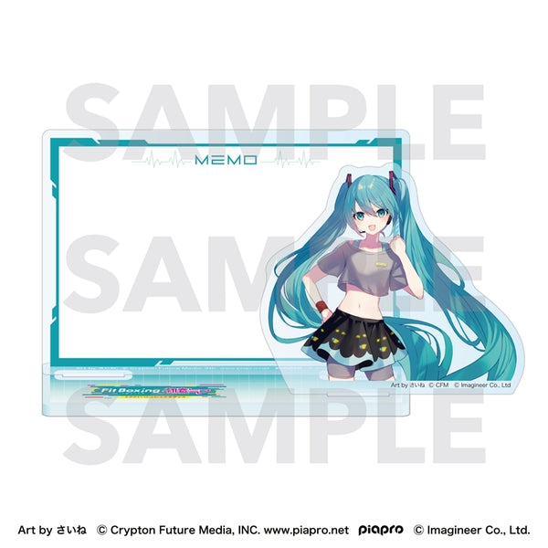 『Fit Boxing feat. 初音ミク』Art by さいね アクリルメモスタンド 初音ミク
