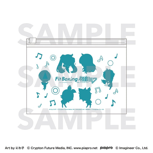 『Fit Boxing feat. 初音ミク』Art by にわ子 クリアポーチ デフォルメキャラクターセット