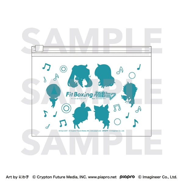 『Fit Boxing feat. 初音ミク』Art by にわ子 クリアポーチ デフォルメキャラクターセット