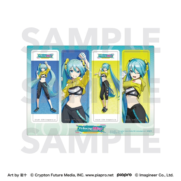 『Fit Boxing feat. 初音ミク』Art by 岩十 クリアしおりセット 初音ミク