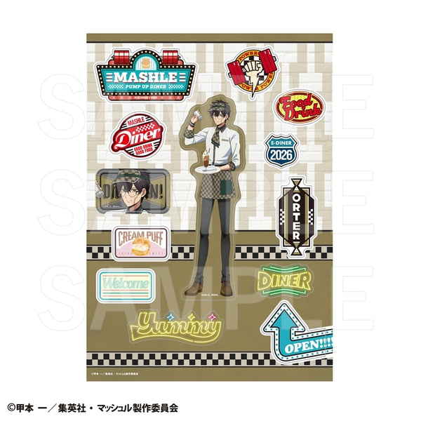 『マッシュル-MASHLE-』PUMP UP DINER 3 ダイカットステッカー オーター・マドル