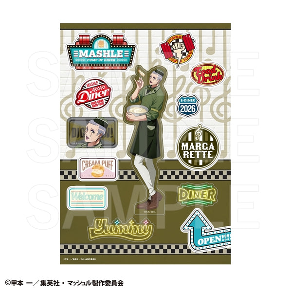 『マッシュル-MASHLE-』PUMP UP DINER 3 ダイカットステッカー マーガレット・マカロン