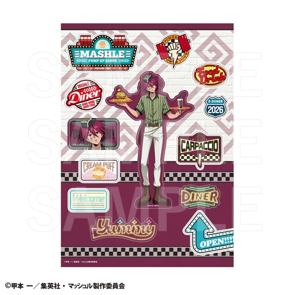 『マッシュル-MASHLE-』PUMP UP DINER 3 ダイカットステッカー カルパッチョ・ローヤン