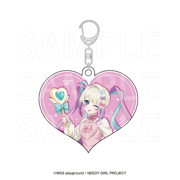 《Magia Charm×NEEDY GIRL OVERDOSE》全息亚克力钥匙扣 超绝可爱的小天使