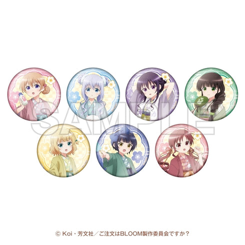 『ご注文はお湯どころですか? ~ぽかぽか湯けむりたいむ~』トレーディング缶バッジ(全7種)【BOX】