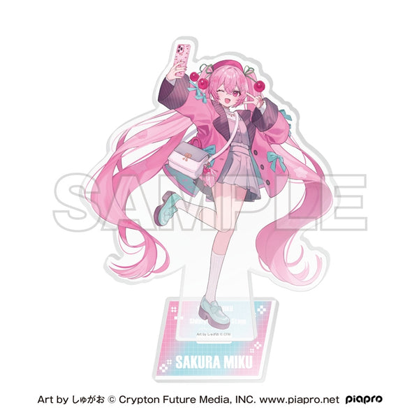 "Sakura Miku × Shibuya Sakura Stage" Acrylic Stand Art by Shugao
