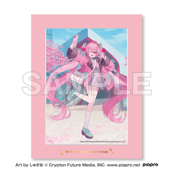 『桜ミク×Shibuya Sakura Stage』キャラファインマット Art by しゅがお