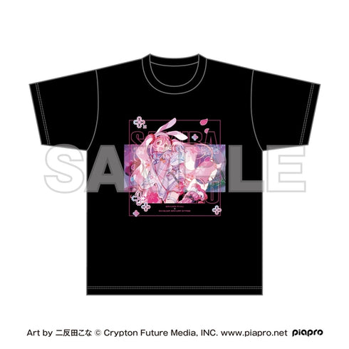 『桜ミク×Shibuya Sakura Stage』フルカラーTシャツ Art by 二反田こな