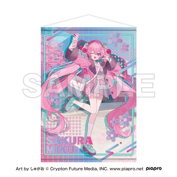 "Sakura Miku × Shibuya Sakura Stage" B2 Tapestry Art by Shugao