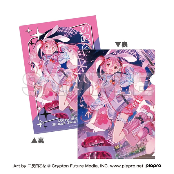 "Sakura Miku × Shibuya Sakura Stage" A4 Clear File Art by Kona Futanda