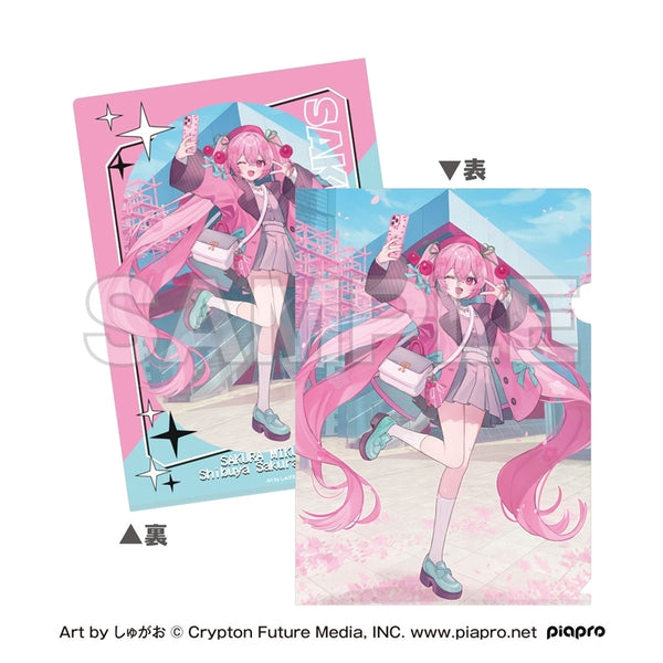 "Sakura Miku × Shibuya Sakura Stage" A4 Clear File Art by Shugao