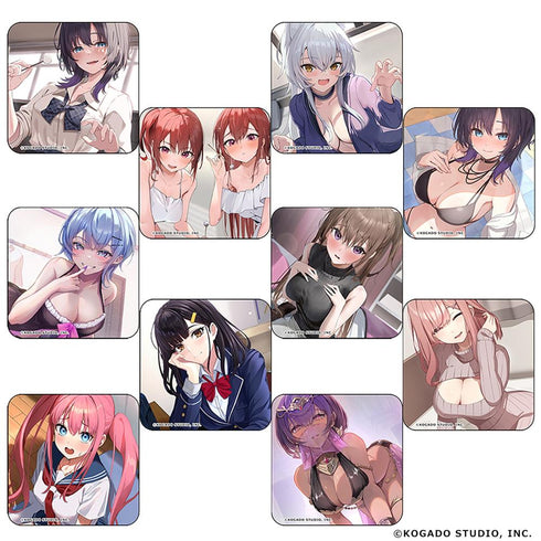 『工画堂ASMR ゼロ距離ガール』トレーディングスクエア缶バッジ【BOX】