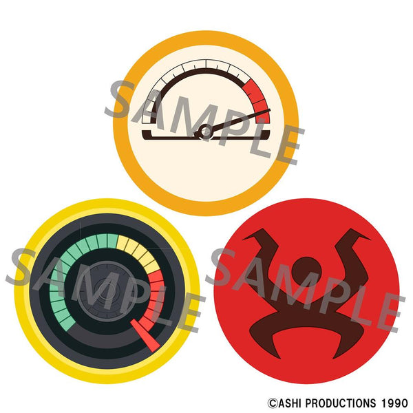 『NG騎士ラムネ&40』缶バッジセット 熱血メーター&血圧メーター