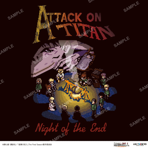 "Attack on Titan" TV Anime: The Final Season - Conclusion Edition Bit Illustration Sweatshirt 4 (The Night of the End)