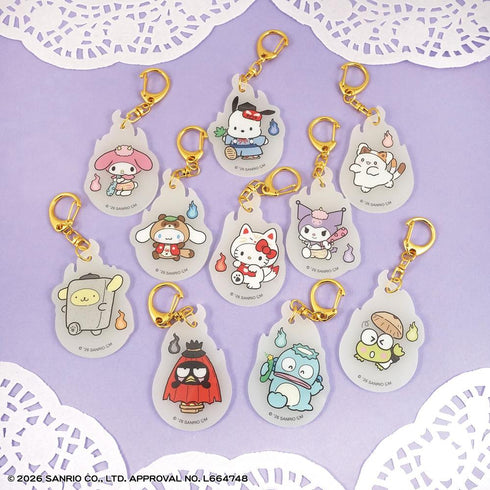 『サンリオキャラクターズ』【食玩】どろろん夜光 アクリルキーホルダー【BOX】