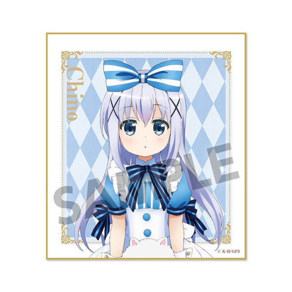 『ご注文はうさぎですか? BLOOM』描き下ろしミニ色紙 チノ