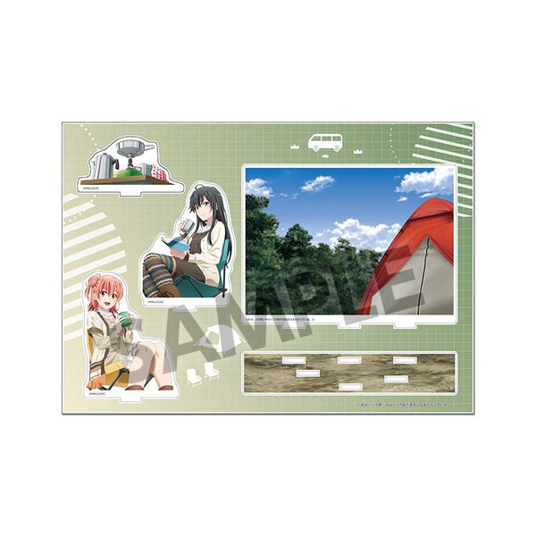 『やはり俺の青春ラブコメはまちがっている。完』背景付きアクリルスタンド 雪ノ下雪乃&由比ヶ浜結衣 キャンプ ver.