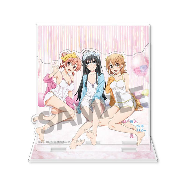 『やはり俺の青春ラブコメはまちがっている。完』背景付きアクリルスタンド 雪乃&結衣&いろは キャミソール ver.