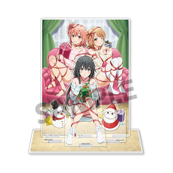 『やはり俺の青春ラブコメはまちがっている。完』背景付きアクリルスタンド 雪乃&結衣&いろは クリスマス ver.