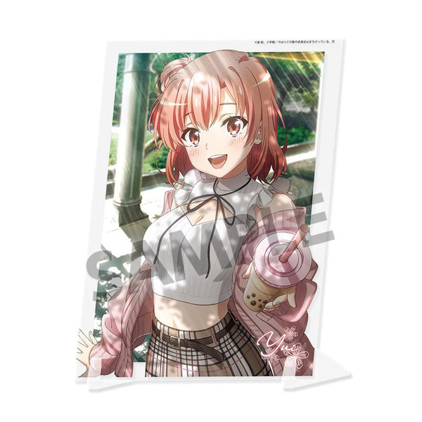 『やはり俺の青春ラブコメはまちがっている。完』ビジュアルアクリルプレート 由比ヶ浜結衣 公園デート ver.