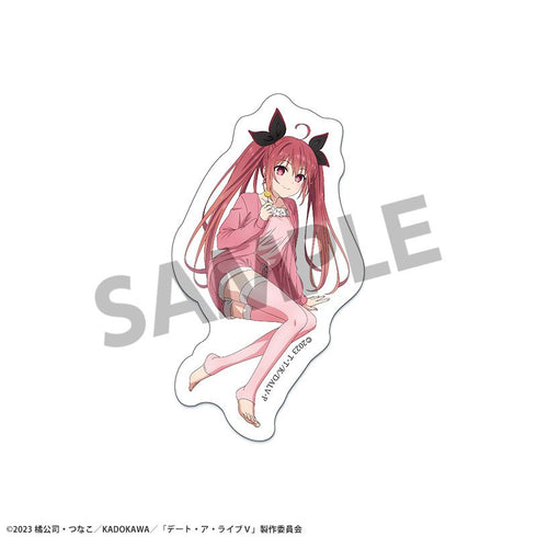 『デート・ア・ライブV』描き下ろしダイカットステッカー 五河琴里 ナイトウェア ver.