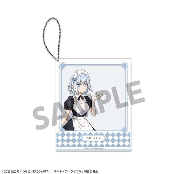 『デート・ア・ライブV』描き下ろしポラロイド風アクリルキーホルダー 鳶一折紙 メイド ver.