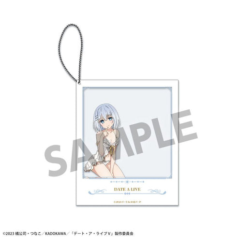 『デート・ア・ライブV』描き下ろしポラロイド風アクリルキーホルダー 鳶一折紙 ナイトウェア ver.