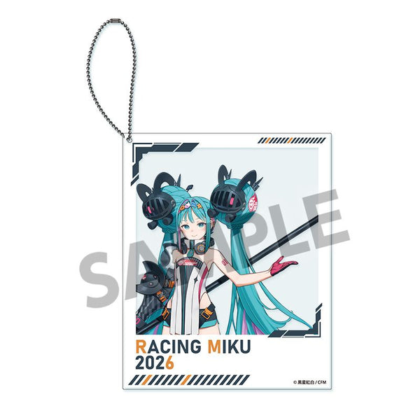 《竞速初音未来》2026 主视觉图1 版 宝丽来风格亚克力钥匙扣