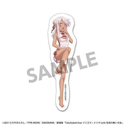 『Fate/kaleid liner プリズマ☆イリヤ Licht 名前の無い少女』描き下ろしダイカットステッカー クロエ チャイナドレス ver.