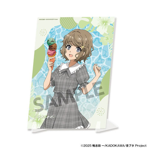 『青春ブタ野郎シリーズ』描き下ろしビジュアルアクリルプレート 古賀朋絵 バカンス ver.