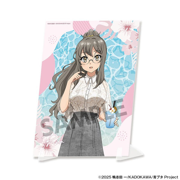 『青春ブタ野郎シリーズ』描き下ろしビジュアルアクリルプレート 双葉理央 バカンス ver.