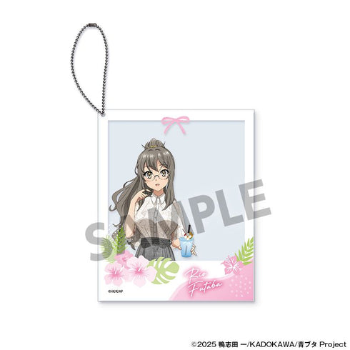 『青春ブタ野郎シリーズ』描き下ろしポラロイド風アクリルキーホルダー 双葉理央 バカンス ver.