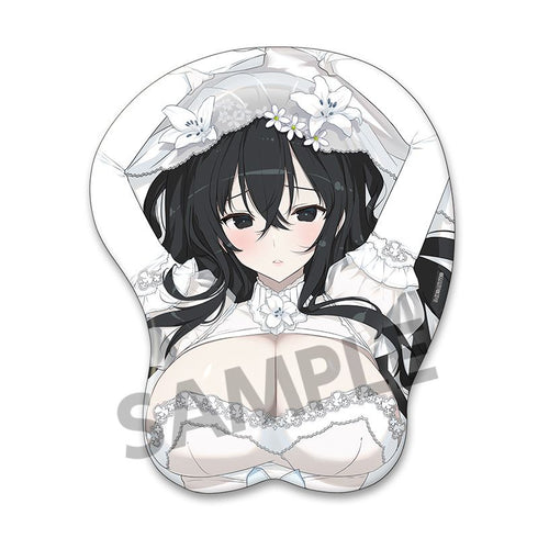 《憧憬魔法少女》闪乱神乐 全新绘制巨乳鼠标垫 雪不归 婚纱版