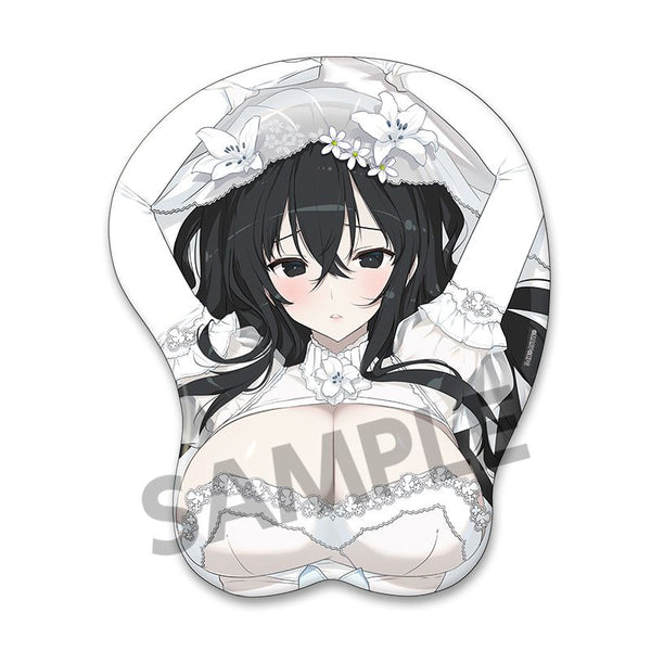 《憧憬魔法少女》闪乱神乐 全新绘制巨乳鼠标垫 雪不归 婚纱版