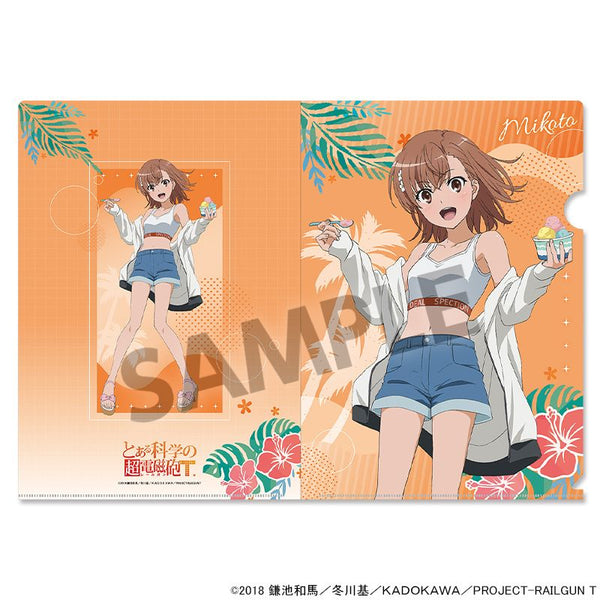 《某科學的超電磁砲T》全新繪製透明文件夾 御坂美琴 度假版