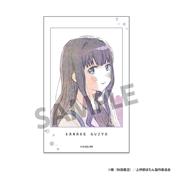 『上伊那ぼたん、酔へる姿は百合の花』インスタントフォト風ステッカー 郡上かなで