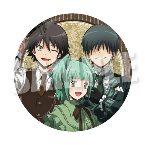 『暗殺教室』BIGホログラム缶バッジ ロリィタファッションVer. 茅野カエデ&磯貝悠馬&千葉龍之介