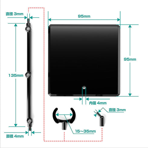 『推し活グッズ』THE シンプルスタンド×3 BLACK フィギュア&模型用
