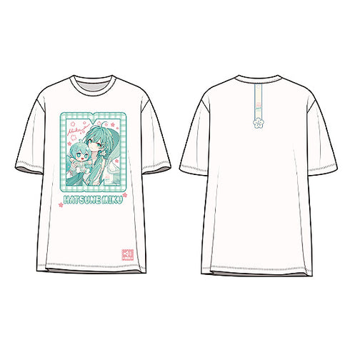 『キャラクター・ボーカル・シリーズ01 初音ミク』初音ミク ミクハグシリーズ Tシャツ フラワーVer.