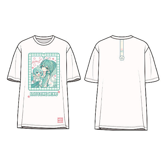 『キャラクター・ボーカル・シリーズ01 初音ミク』初音ミク ミクハグシリーズ Tシャツ フラワーVer.